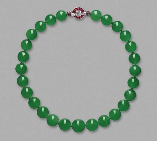 Hutton-Mdivani jade necklace