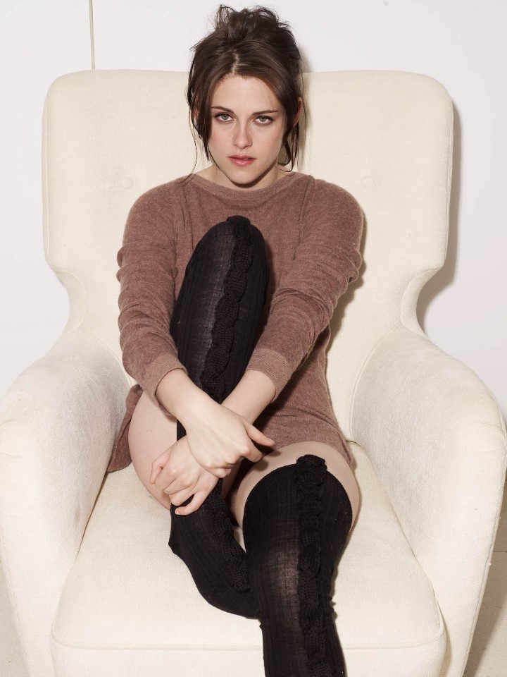 Kristen Stewart in a chair