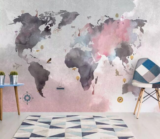 8 Best World Map Wallpaper Ideas to Try - 2022 Guide