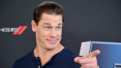 John Cena was photographed in a skirt. The actor appears in the comedy "Ricky Staniki".
