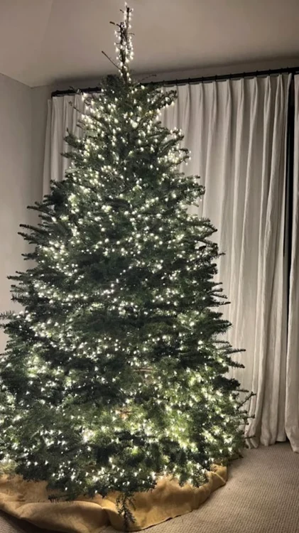 Kourtney chose a minimalist Christmas tree (Photo: Instagram)