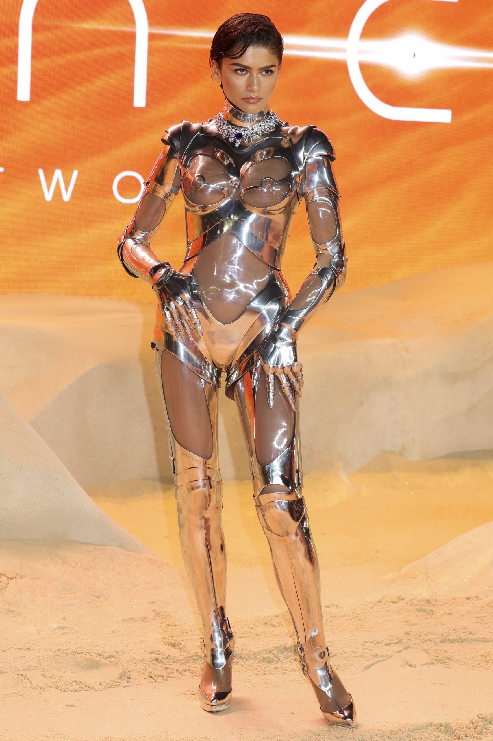  Zendaya, the sexiest "robot". He wore an unusual outfit at the premiere of his new film 