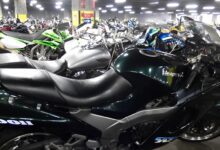 Motorcycles at auction in Japan
